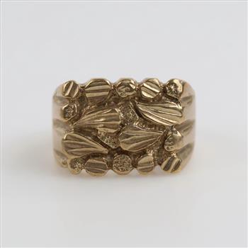 9kt Gold Nugget Ring