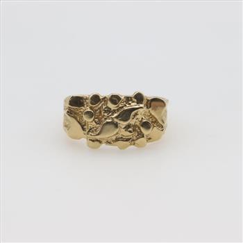 9kt Gold Nugget Ring