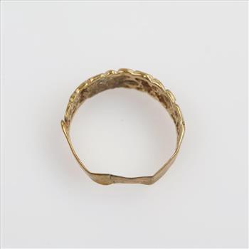 9kt Gold Nugget Style Ring