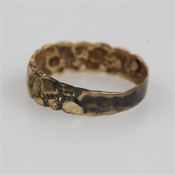 9kt Gold Nugget Style Ring