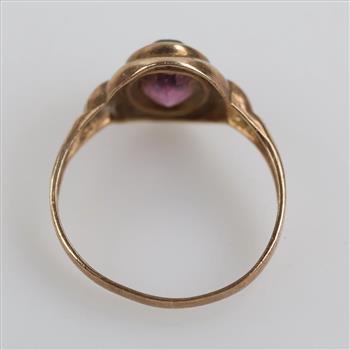 9kt Gold Pink Stone Ring