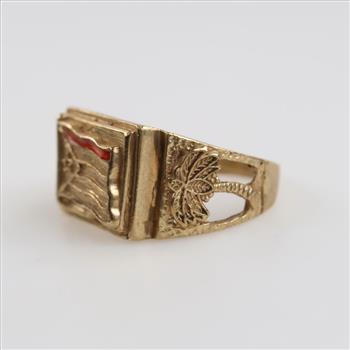 9kt Gold Puerto Rico Ring