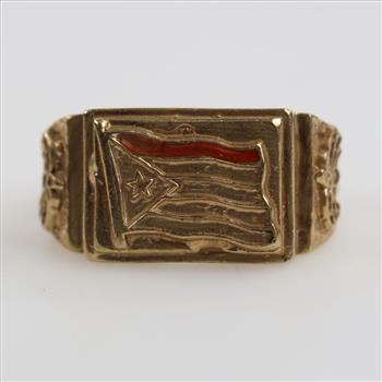 9kt Gold Puerto Rico Ring