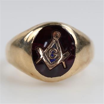 9kt Gold Purple Stone Ring