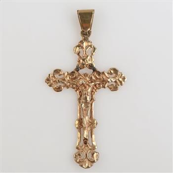 9kt Gold Religious Cross Pendant
