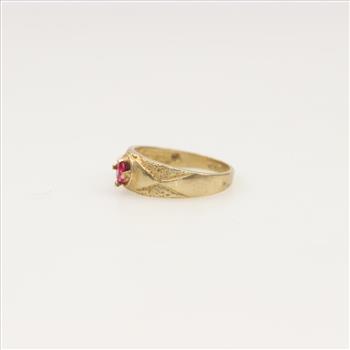 9Kt Gold Ruby Ring