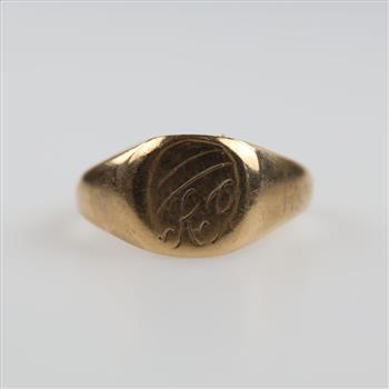 9kt Gold Signet Ring