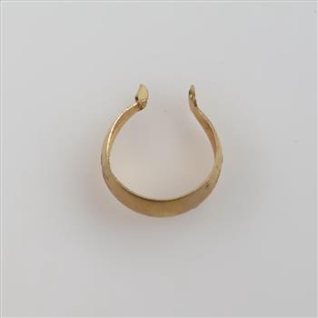 9kt Gold Single Hoop Earring