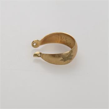 9kt Gold Single Hoop Earring