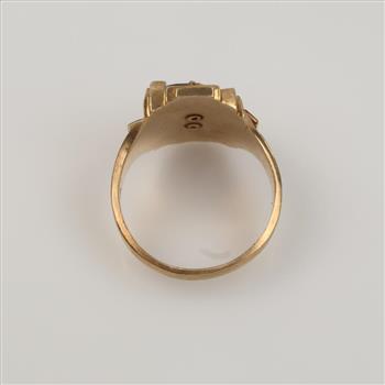 9kt Green Stone Class Ring