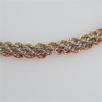 9kt Tri-color Gold Bracelet