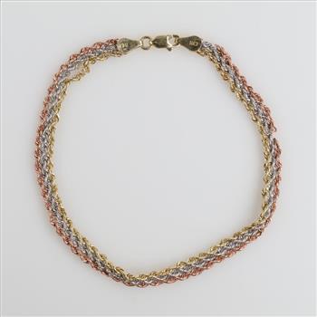 9kt Tri-color Gold Bracelet