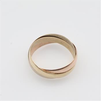 9kt Tri-Color Gold Multi Band Ring