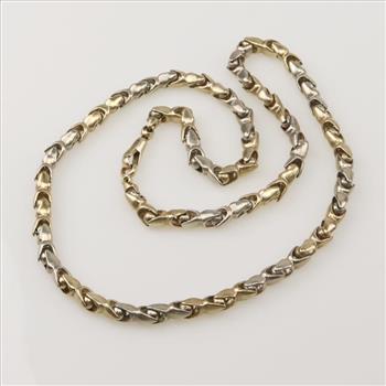 9kt Two Tone Gold Necklace