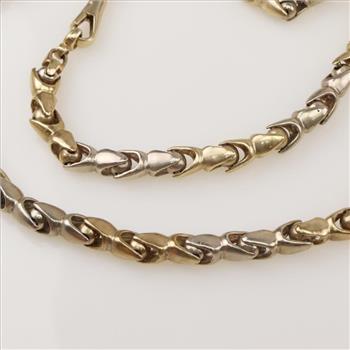 9kt Two Tone Gold Necklace