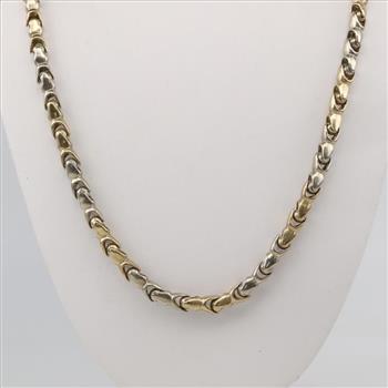 9kt Two Tone Gold Necklace