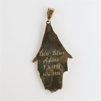 9kt Two Tone Gold Religious Pendant