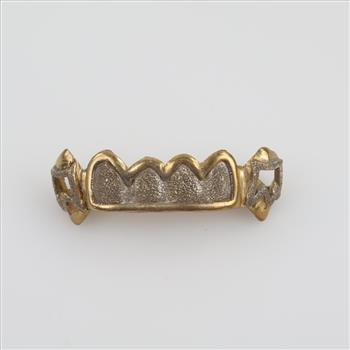 9kt Two Tone Gold Teeth Grill
