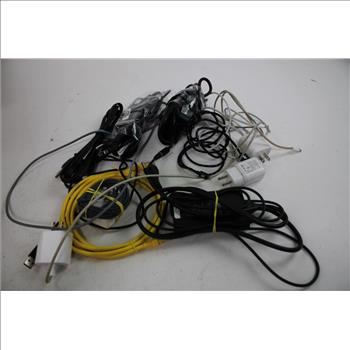 AC Adapters, Mixed Cables, Earbuds, And More