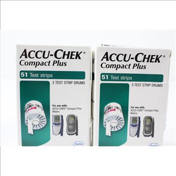 Accu-Check Compact Plus Test Strips, 2 Boxes