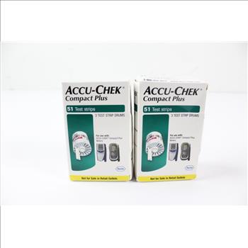 Accu-Check Compact Plus Test Strips, 2 Boxes