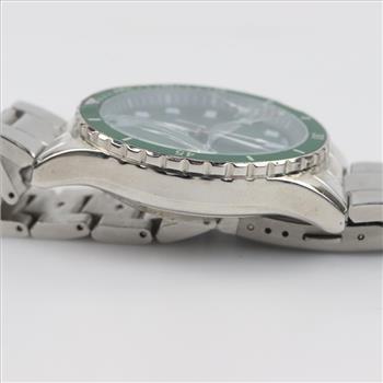 Accutime Green Dial Watch