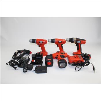 ACE Hardware Electric Stapler/nailer & Assorted Black & Decker Tools In Blue Bag; 5 Pieces