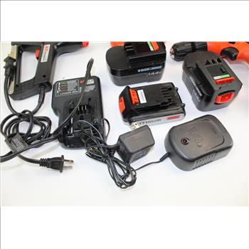 ACE Hardware Electric Stapler/nailer & Assorted Black & Decker Tools In Blue Bag; 5 Pieces