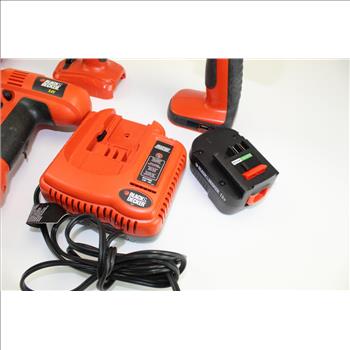 ACE Hardware Electric Stapler/nailer & Assorted Black & Decker Tools In Blue Bag; 5 Pieces