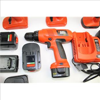 ACE Hardware Electric Stapler/nailer & Assorted Black & Decker Tools In Blue Bag; 5 Pieces