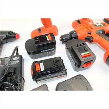 ACE Hardware Electric Stapler/nailer & Assorted Black & Decker Tools In Blue Bag; 5 Pieces