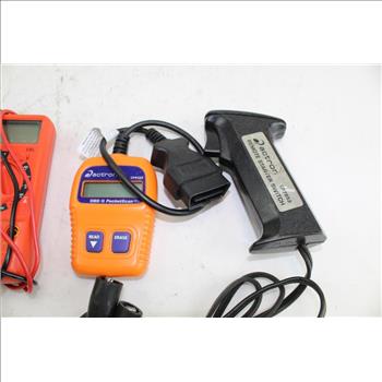 Actron OBD II PocketScan Scanning Tool, Wavetek Meterman Digital Multimeter, & Actron Remote Starter Switch; 3 Pieces