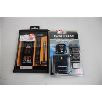 Adaptor Plug Kit, Lightning To USB Cables, Keychain Charger, And More, 16 Pieces
