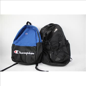 Adidas, Champion, The North Face Backpacks, Nike Pouch Bag, 4 Pieces