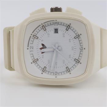 Adidas White Band Watch