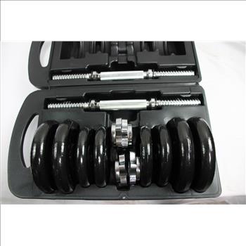 Adjustable Dumbbell Weight Set With Case