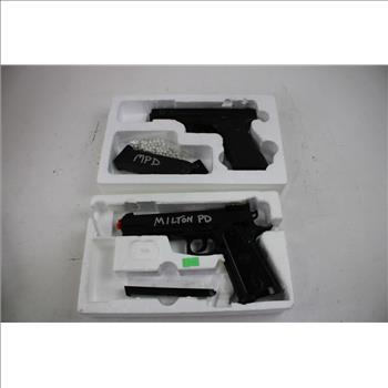 AIM Firearm 304 6mm BB Gun, KSC G17 Semi-Automatic Combat Air Pistol, 2 Pieces