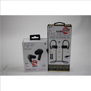 Air 2 Airbuds, Proseries Wireless Earbuds, Bluetooth Stereo Headset, 3 Pieces