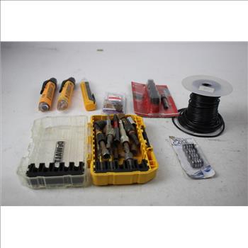 Air Compressor, Cables, And Mixed Tool Lot