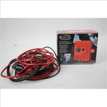 Air Compressor, Cables, And Mixed Tool Lot