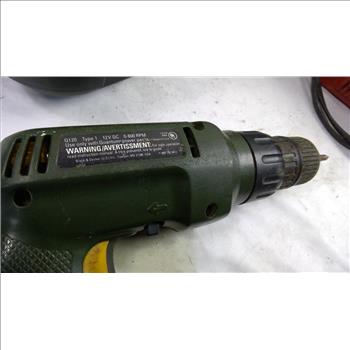 Air Compressor, Cordless Drills, And Hilti Battery And Charger, 4 Pieces