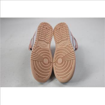 Air Jordan 1 Mid (GS), 6Y, White/Arctic Orange Sneakers