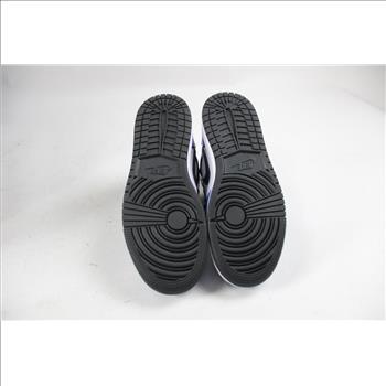 Air Jordan 1 Mid SE (GS), Size 5Y, Signal-Blue/Black/White Sneakers