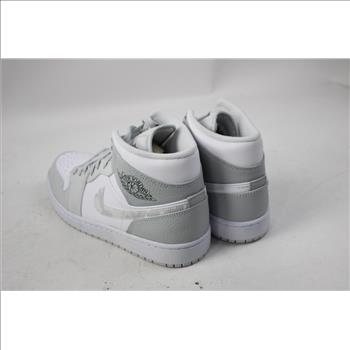 Air Jordan 1 Mid White/Photon Dust Grey Men's 9.5 Sneakers