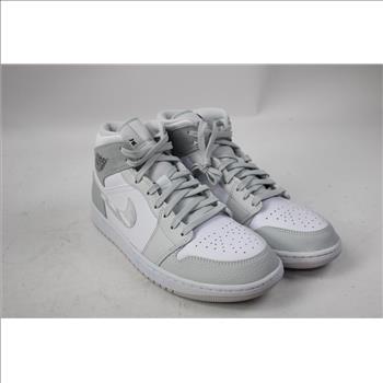 Air Jordan 1 Mid White/Photon Dust Grey Men's 9.5 Sneakers