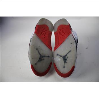 Air Jordan 5 Retro Fire Red  'Black Tongue' Sneakers, Men's Size 8