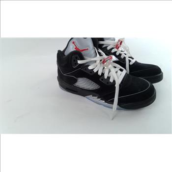 Air Jordan 5 Retro Og Black Metallic Size 7Y