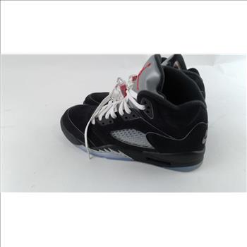 Air Jordan 5 Retro Og Black Metallic Size 7Y