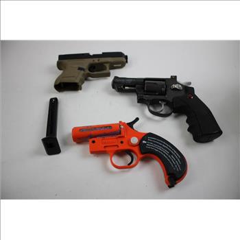 Airgun Pistol Bulk Lot, SNR.357 Air Revolver, FNS.9 BB Gun, XCP BB Gun & More 7 Pieces