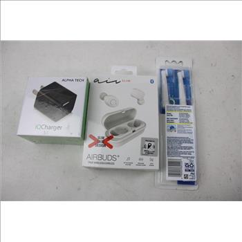 AirSlim Wireless Earbuds, AlphaTech IQCharger 3.1, Cobra MicroTalk Radio And More